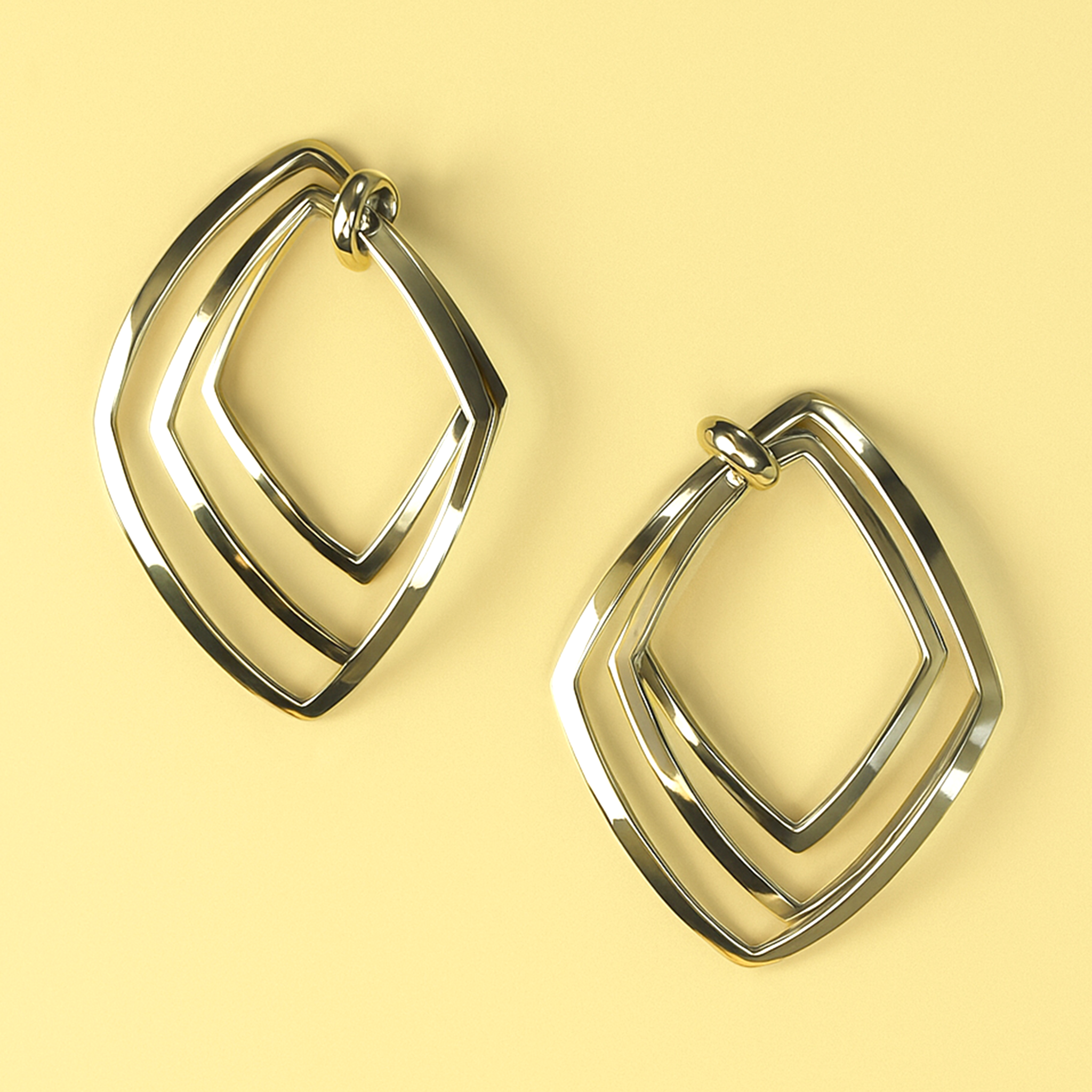 Doppia Layer Hoops (Silver)