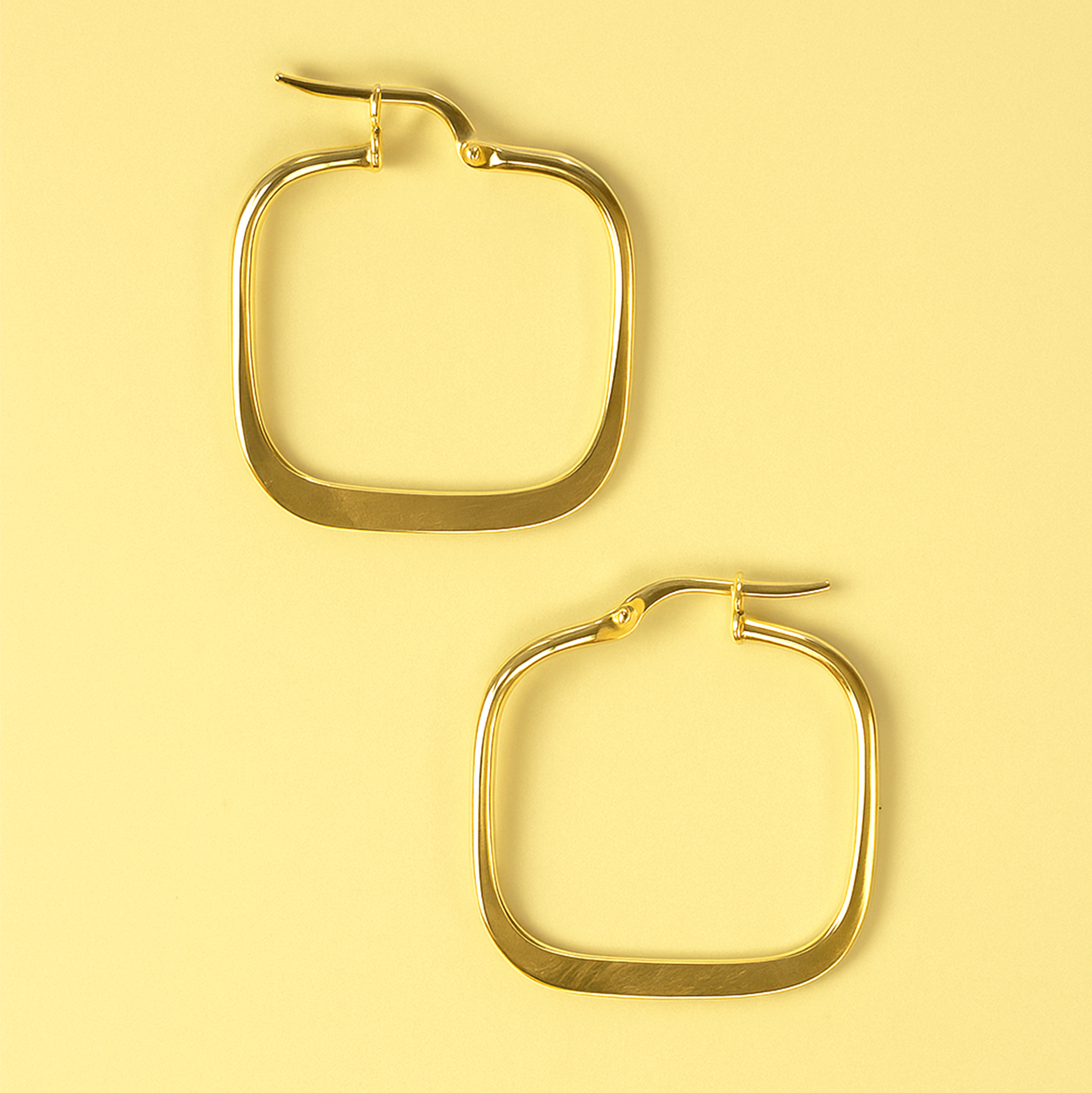 Quadra Hoops (Gold-Plated)