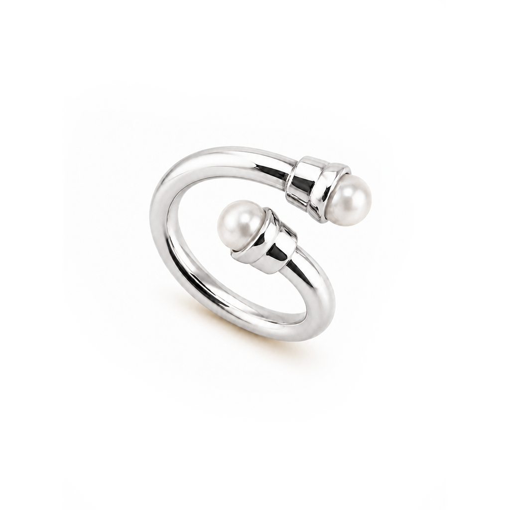 Doppia Perla Silver