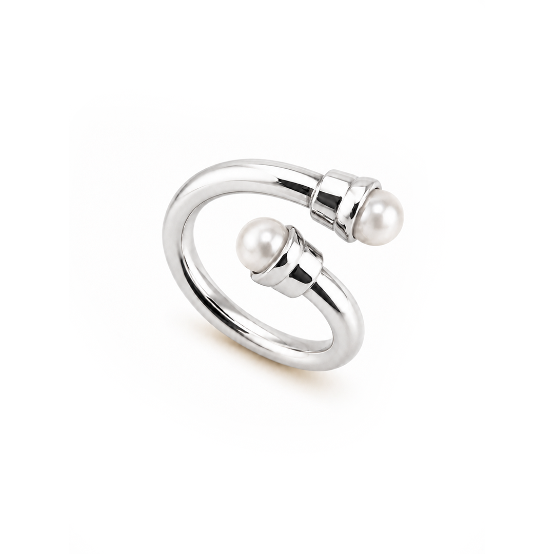 Doppia Perla Silver
