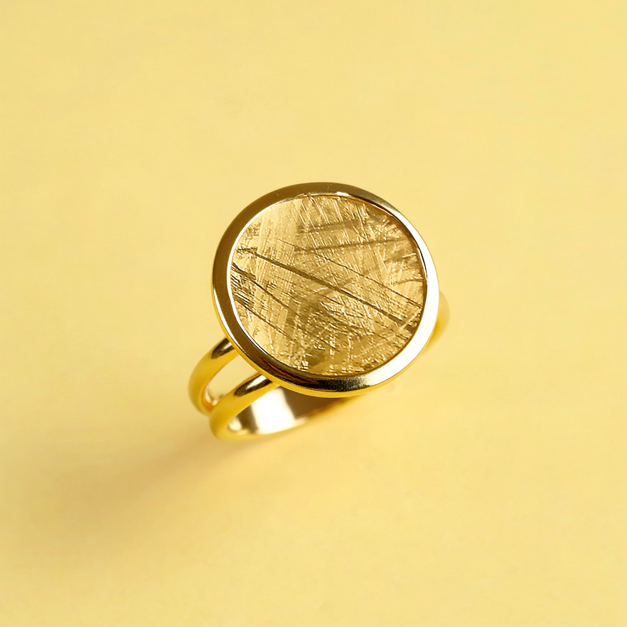 Luce Disc Ring (Gold-Plated)