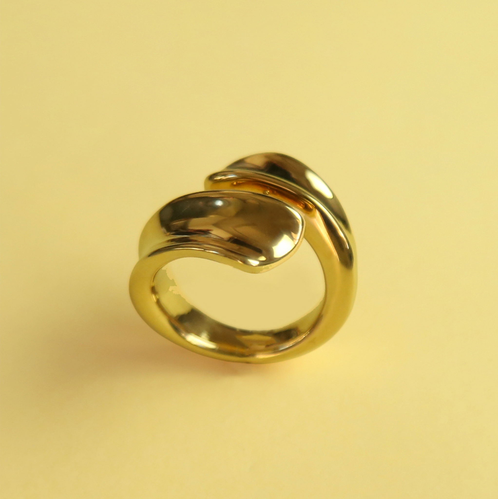 Molten Loop Ring (Gold-Plated)