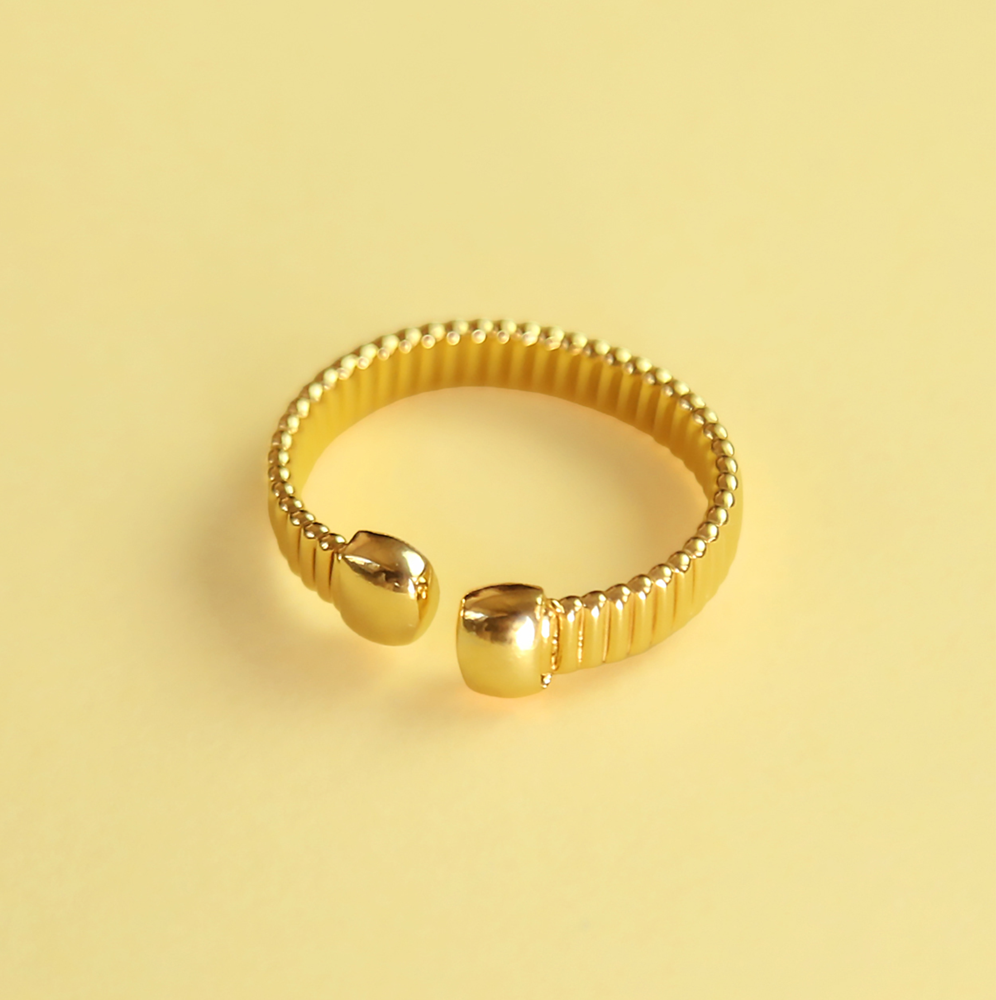 Ridge Loop Ring (Gold-Plated)