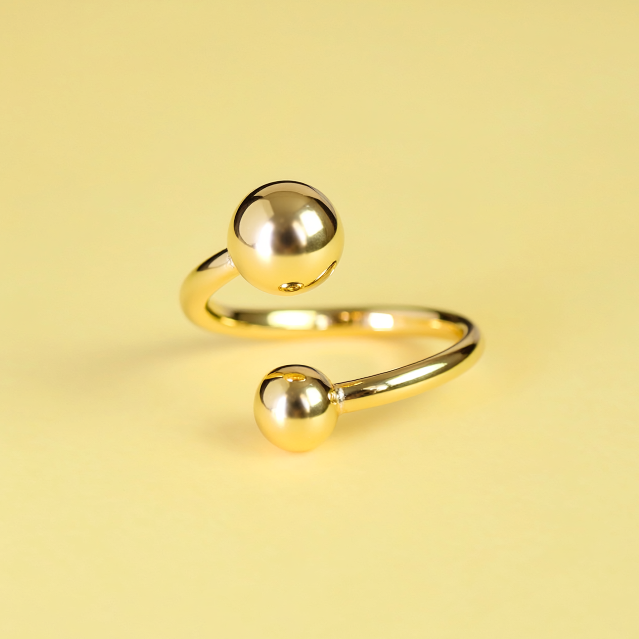 Orba Sphere Ring (Gold-Plated)