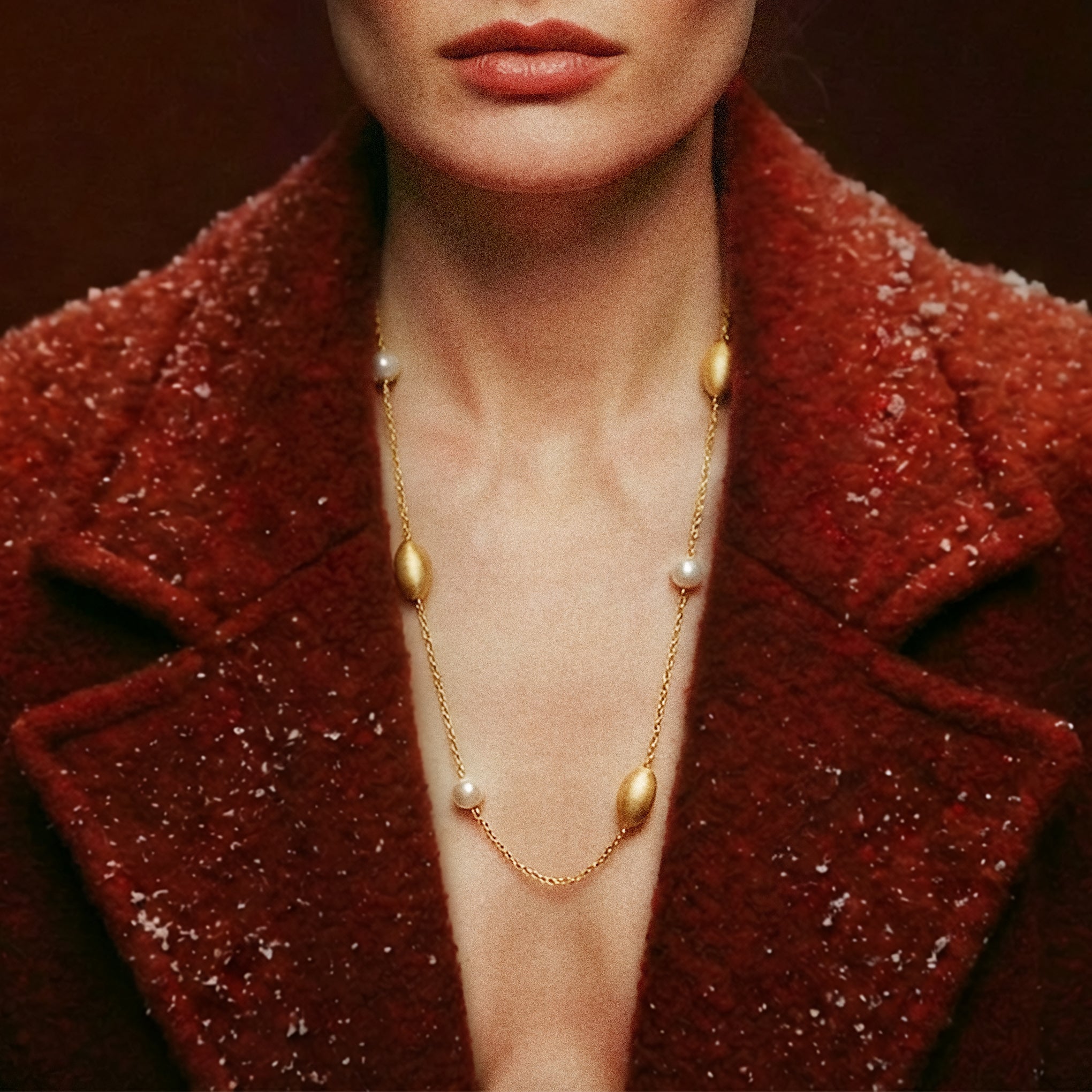 Midnight Snowfall Necklace